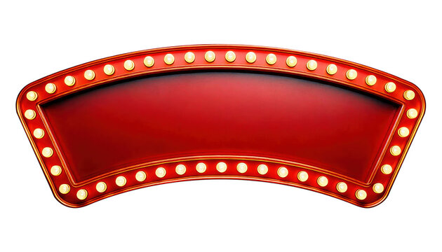 3D retro cinema frame on white background