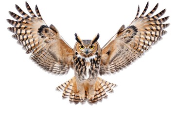 Fototapeta premium Majestic owl in flight