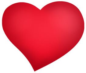 Illustration of a red heart, a symbol of love.