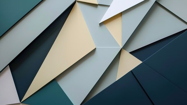 Minimalist Geometric Shape Display Wall - an elegant and contemporary visual. The minimalist design creates a clean and sophisticated backdrop for various displays.