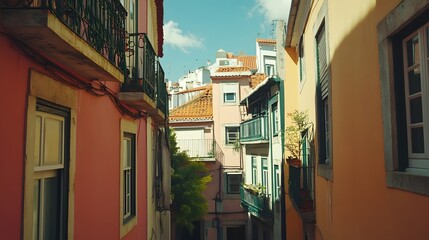 Alfama district with a view of traditional buildings