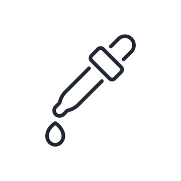 recommend clip art: Eye dropper editable stroke outline icon isolated on white background flat vector illustration. Pixel perfect. 64 x 64.