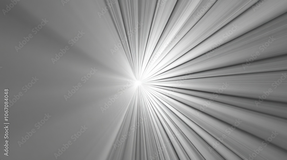 Poster radiant light burst with dynamic lines and patterns