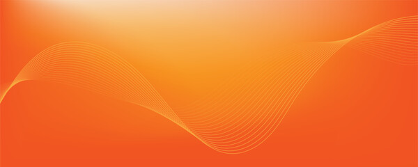 abstract orange gradient background with waves