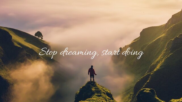 Motivational blog banner template