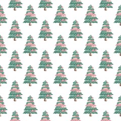 christmas trees drawn