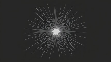 Naklejka premium Radiant Burst of Light on Dark Background