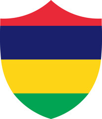 Shield Icon of Mauritius Flag