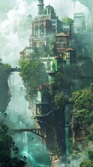 A City of Dreams: Exploring the Architectural Wonders of a Floating Fantasy City