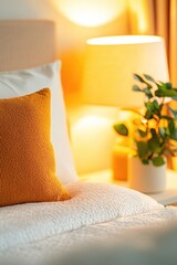 Small, intimate cozy room with warm lighting and the comfort of privacy