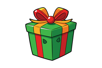 Christmas Gift Box  vector illustration, Christmas Gift Box Vector