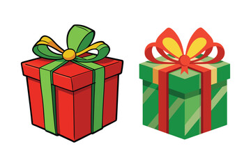 Christmas Gift Box  vector illustration, Christmas Gift Box Vector