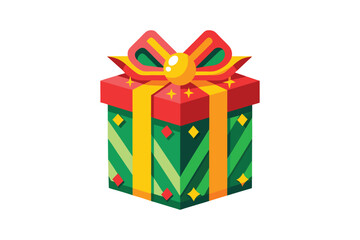 Christmas Gift Box  vector illustration, Christmas Gift Box Vector