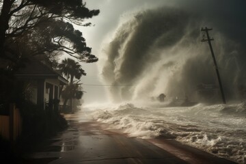 Outdoors nature storm sea.