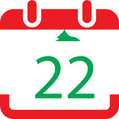 Lebanon Flag On Date in Calender icon