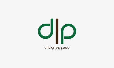 DIP Abstract initial monogram letter alphabet logo design