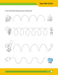 Prewriting skills, line practice sheet for kindergarten, Handwriting practice for kids. Fine motor skills. Line tracing worksheet. Activity page for kids. Coloring page for preschool.