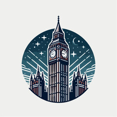 big ben logo illustration
