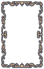 vintage abstract frame classic reel line Borders for cards