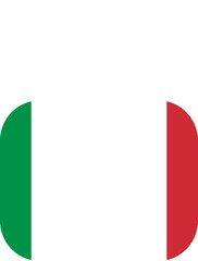 Italy flag on Lock icon