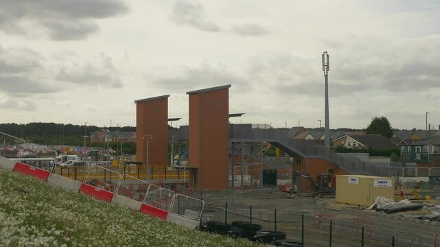 Newsham Train Station Construction Development in Blyth Northumberland