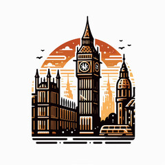 big ben logo illustration