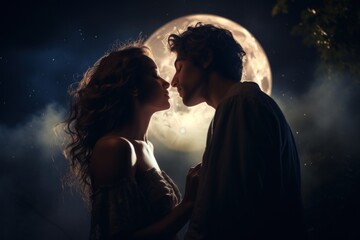 Moon astronomy romantic nature.