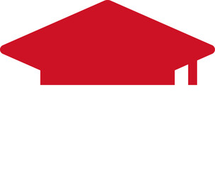 Indonesia flag on Degree Cap Icon