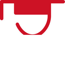 Indonesia flag on Male student icon