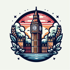 big ben logo illustration