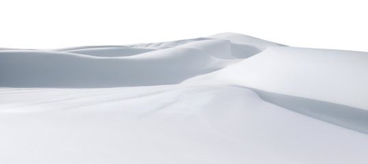 Snowy hills landscape