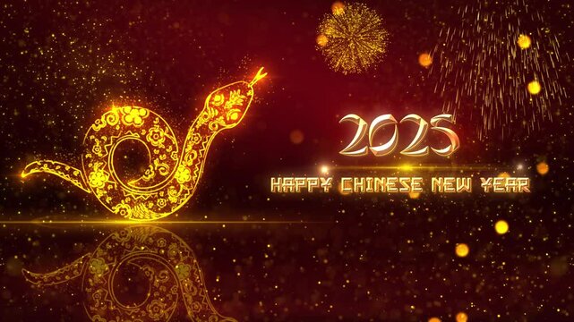Chinese New Year 2025 Wishes Intro Opener Background, 2025 Year of Snake Background Animation, 

Useful for Chinese Events, Chinese New Year Wishes, Chinese New Year Greetings
