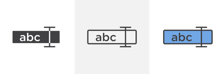 Rename icon in black and colored style.