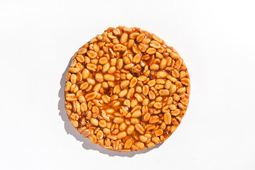 kozinaki dessert made of peanuts and molasses