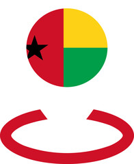 Location Icon of Guinea-Bissau Flag
