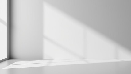 Obraz premium Elegant gray background with soft lighting and shadows perfect for product showcase, presentation