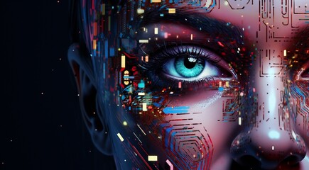 abstract background, circuit board background, abstract technology background, full hd colored technology wallpaper, technology colors