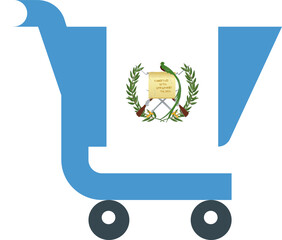 Guatemala flag on Cart icon