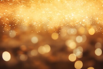 Sparkle gold bokeh backgrounds lighting outdoors.