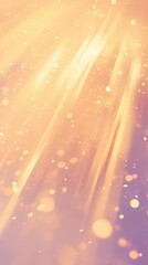 Soft, glowing light rays with a warm, golden hue create a dreamy atmosphere, evoking feelings of serenity.
