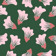 Flowers Seamless Pattern Hand drawn flowers, seamless patterns with floral for fabric, textiles
