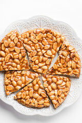 kozinaki dessert made of peanuts and molasses