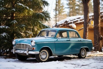 Fototapeta premium Car vehicle tree day.