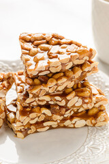 kozinaki dessert made of peanuts and molasses
