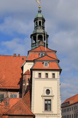 Fototapeta premium Blick in die Altstadt von Lüneburg in Niedersachsen