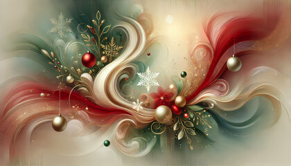 abstract art for Christmas and new year