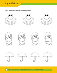 Prewriting skills, line practice sheet for kindergarten, Handwriting practice for kids. Fine motor skills. Line tracing worksheet. Activity page for kids. Coloring page for preschool.