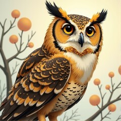 Obraz premium Portrait of an owl