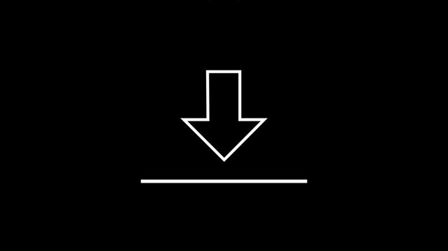 download button icon. Download with arrow icon.
