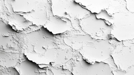 Obraz premium A close up of a white paint peeling off of a wall
